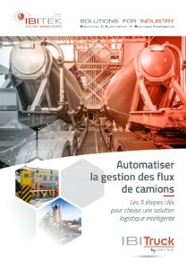 Première page du guide d'automatisation de la gestion des flux de camions